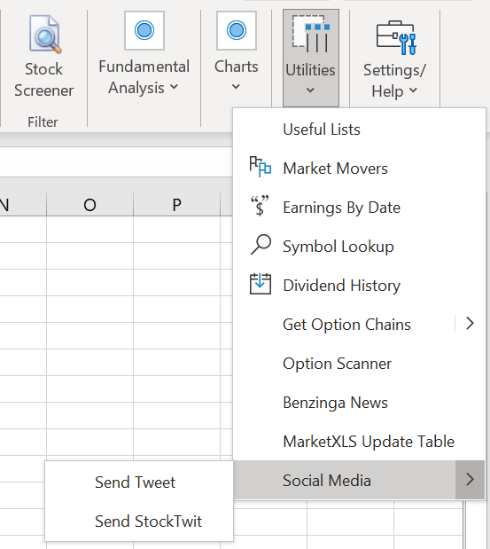 Social media sentiment data in Excel