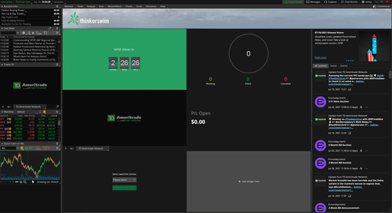 TD Ameritrade Tools and Platforms - Think or Swim download page