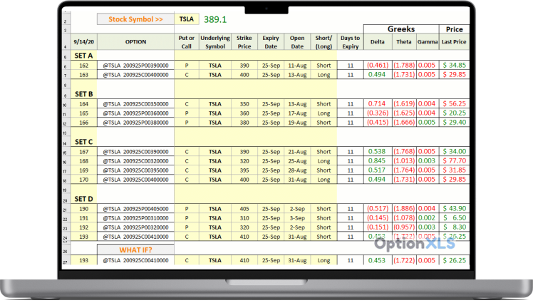 Real time Option pricing in Excel Real time Option pricing in Excel